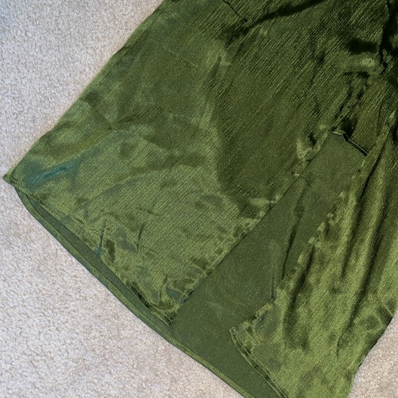 Ro & De Green Silky Skirt - Picture 3 of 9